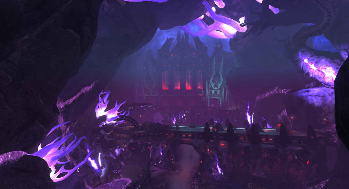 Purple, Melding-infested fortress of the Razorwind Chosen